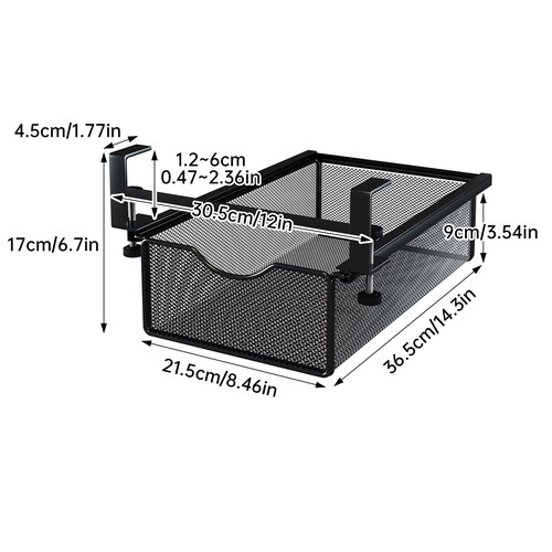 Under desk pull - out, drawer