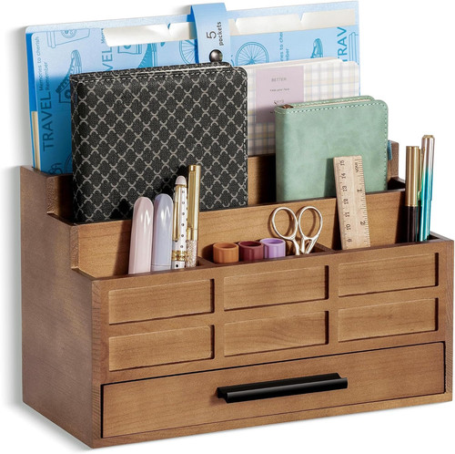 Desk organizer with - organizer, and